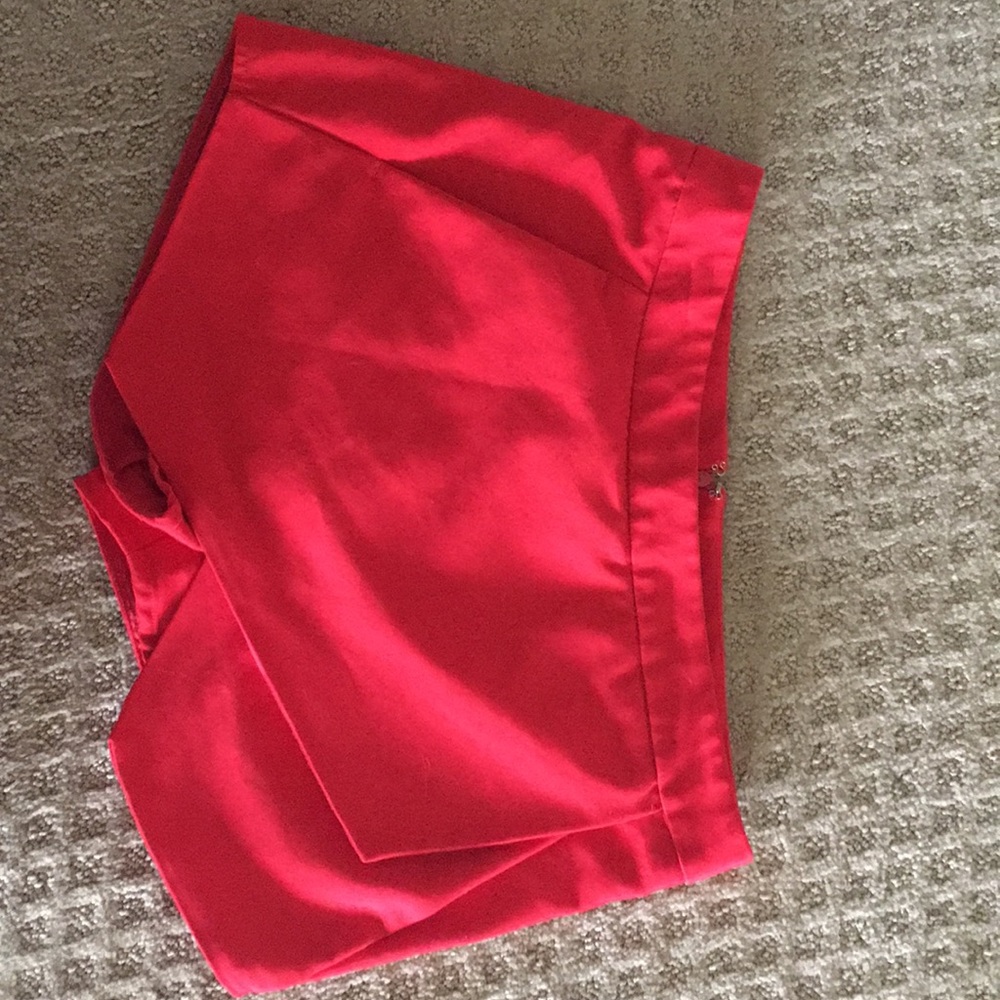 Red Express Wrap Skort Mail Skirt